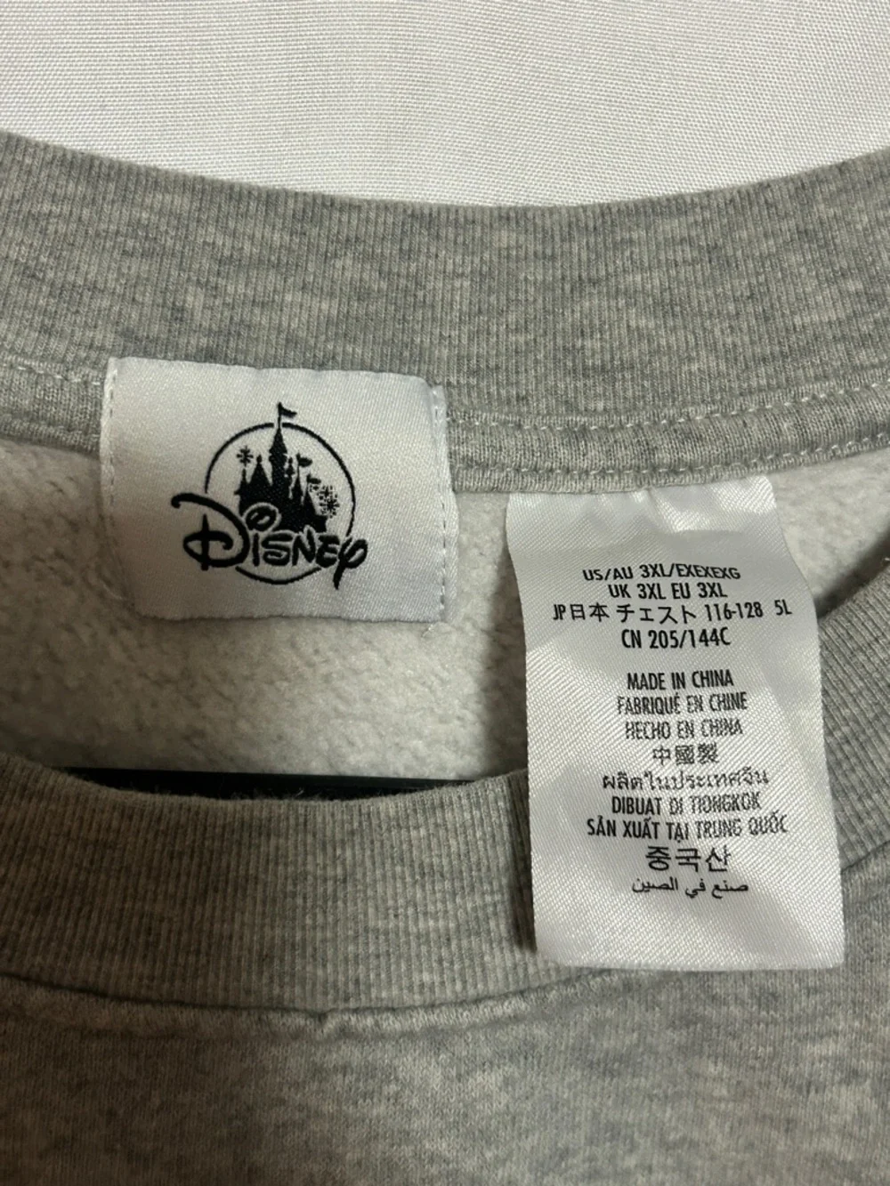 Disney Goofy Sweatshirt 3XL Gray Graphic Crewneck Cartoon Oversized - Picture 3 of 6